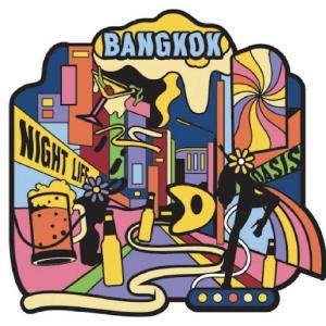 Bangkok PVC Magnet Psychedelique bangkok night life