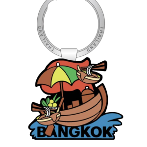 Bangkok Solid Keychain Whimsical Boat Noodle