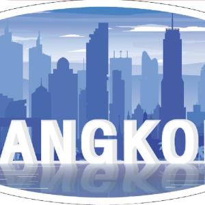 Bangkok Zinc Magnet Flat blue bangkok