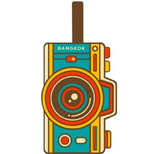 Bangkok PVC Tagbag Retro film camera