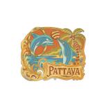 Pattaya Solid25 magnet with slidder&rotation Dolphin Show