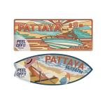 Pattaya Zinc magnet Speed Boat & Sunbathe