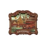 Chiangmai Wood magnet Doi Suthep View