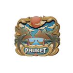 Phuket Wood magnet  Naithon beach wooden bridge