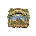 Phuket Wood magnet  Phi phi island