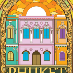 Phuket Pocket Mirror Nouveau Old colorful building