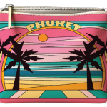 Phuket Pouch Deco Boat and Island