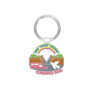 Solid50 Keychain ThaPae Gate & Rainbow