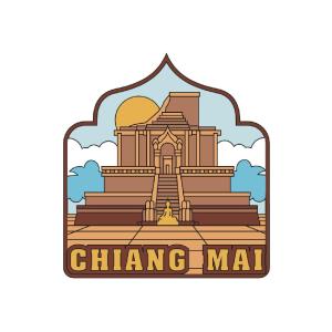 Solid25 Magnet Chiangmai Wat Jedi Luang